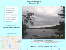 Tablet Screenshot of newfoundlakeweather.com